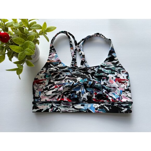 Lululemon Free To Be Serena Bra Culture Clash Women's Multi Black Size 6 - Picture 10 of 10